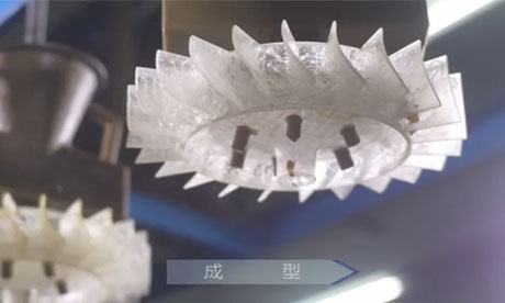 檢查模型的尺寸、外觀，組蠟樹